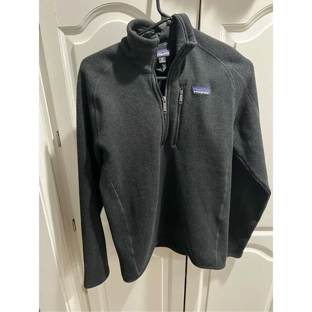 Patagonia 1/4 Zip Black Pullover Better Sweater Jacket Men’s XS